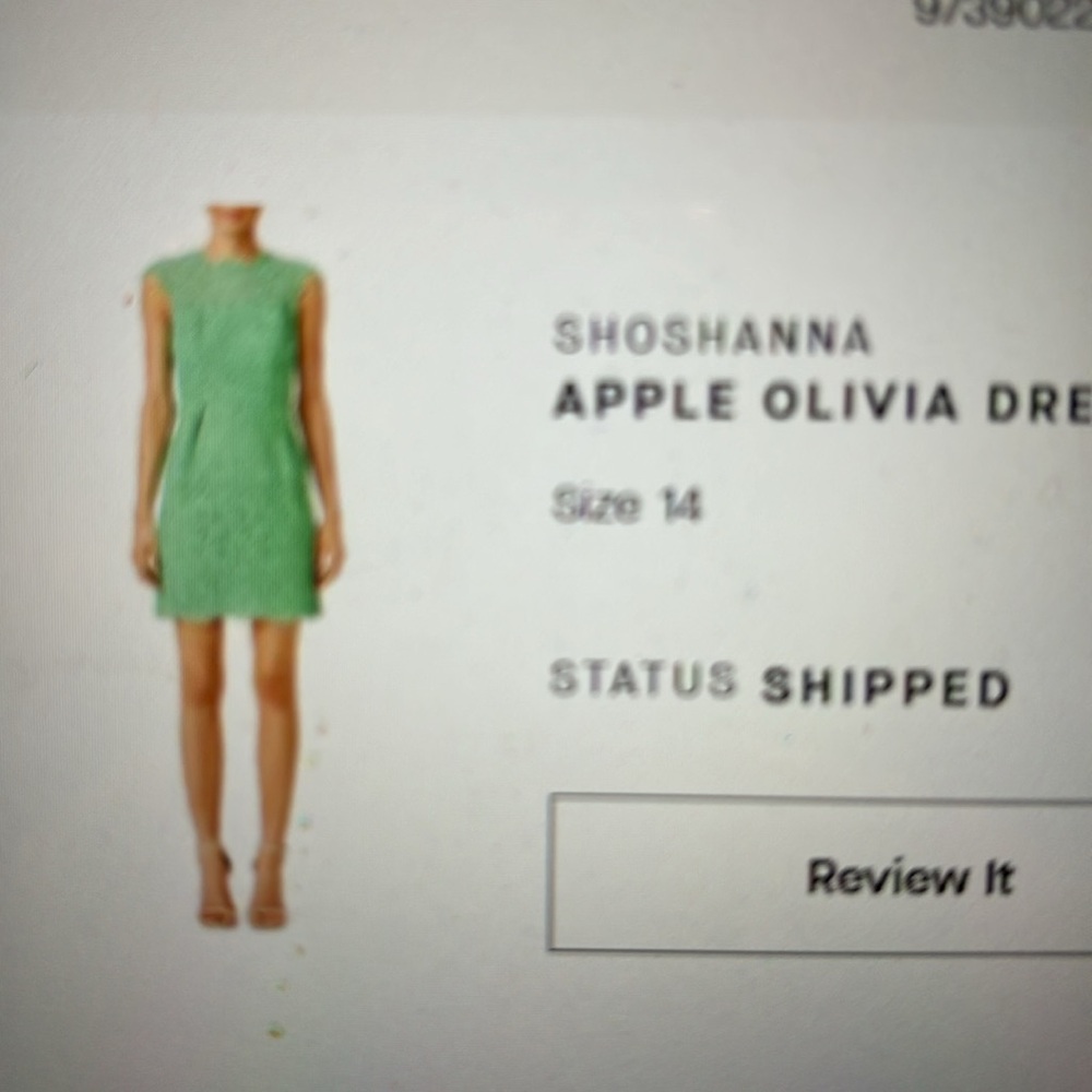 Shoshanna Apple Olivia Dress size 14